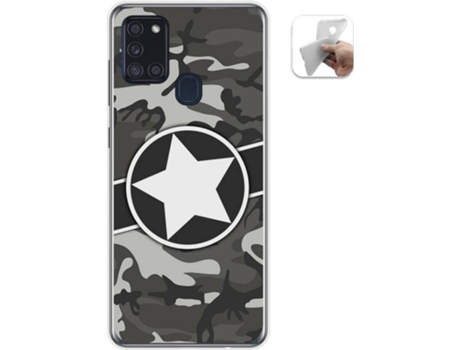 Carcasa Samsung Galaxy A21s TUMUNDOSMARTPHONE Camuflaje 02 Multicolor