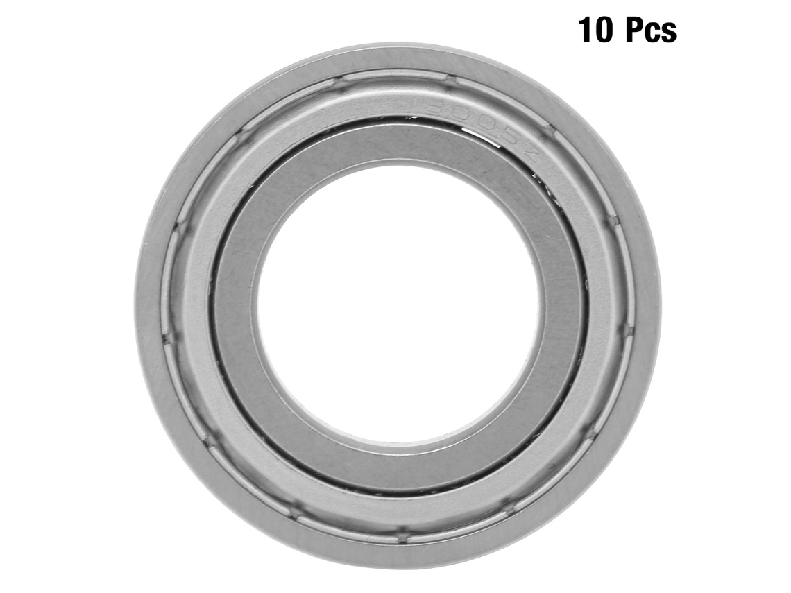10 Rodamientos De Bolas De Ranura Profunda, De Acero, Sellados, De Doble Cara, 25x47x8 Mm