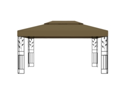 Gazebo con techo doble 3x4 m 180 g/m² gris parduzco Wsd279173 Lovely Home