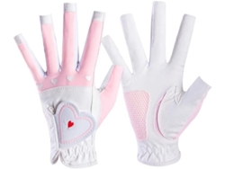 1 par de guantes de golf sin dedos con cuentas para mujer y niña | Sin marca