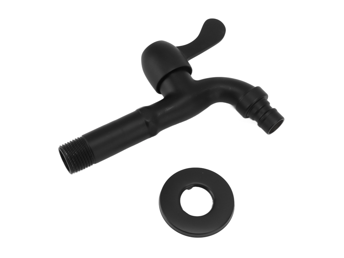Grifo de agua de acero inoxidable 304, montaje en pared, instalación sencilla en frío