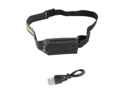 Lanterna Frontal Cob Sensor Inteligente Usb Recarregável Ipx4 À Prova D'água 5 Modos Para Pesca Caminhada Corrida
