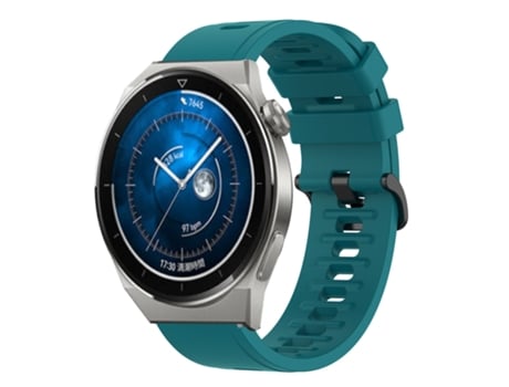 Correa de reloj inteligente para Huawei Watch GT3 Pro 46 mm 22 mm Correa de reloj de silicona suave de color sólido (verde)