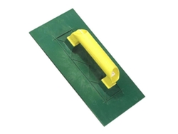 Talocha plástico lisa 275x155 mm.amarilla