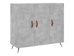 Maison Exclusive - Aparador De Madera De Ingeniería Gris Hormigón 90x34x80 Cm