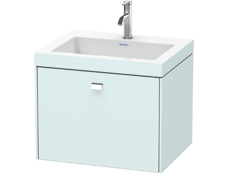 Lavamanos DURAVIT Brioso de 60,0x48,0 cm 1 cajón sin rebosadero con banco para grifos 1 agujero para grifos