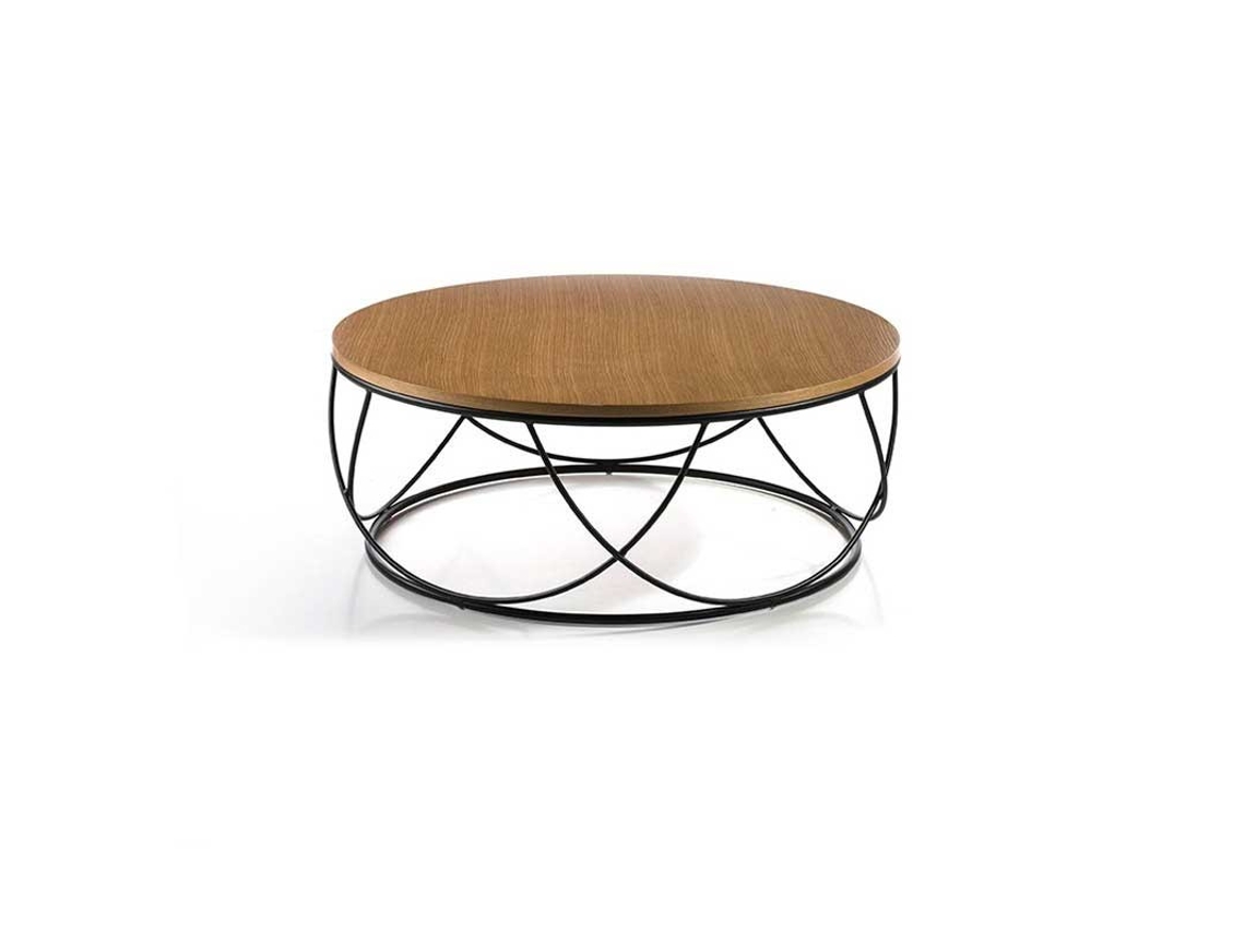Mesa De Centro Madera Tampa MOMMA HOME (Roble - Melamina - 80x30x30 cm)
