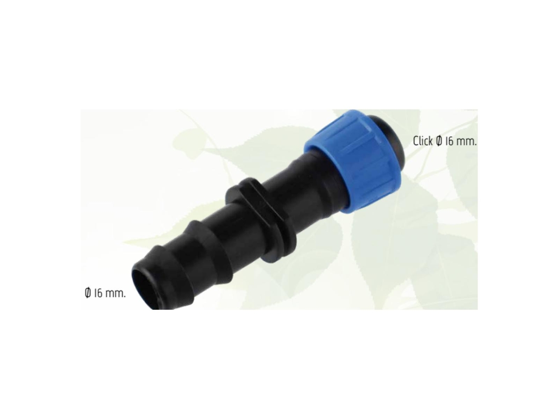 Enlace de Transición Tubo Ø16 - Cinta Ø16 Clic 5 Unidades AQUA CONTROL