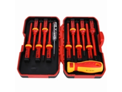 Kit de 13 destornilladores aislados con mango de plástico, herramienta de reparación eléctrica para electricistas.