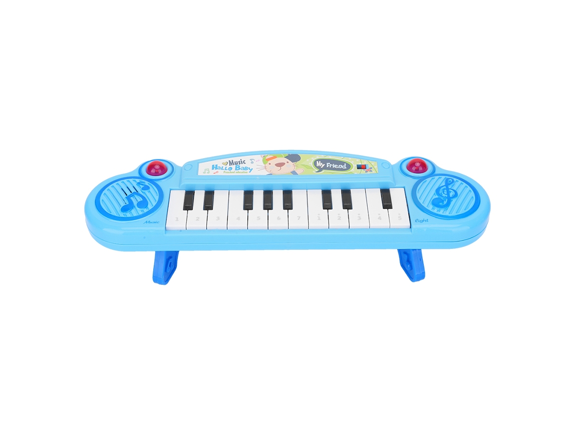 Ats-juguete Piano Electrónico Bebé Niños Educativo Temprano Juguete Musical Infancia Regalo Niña Azul