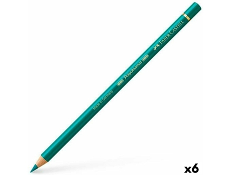 Lápices De Color FABER-CASTELL Polychromos Verde 6 Unidades