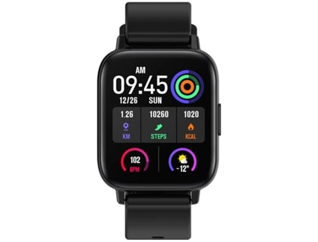 Smartwatch MDUG Monitor de Frequência Cardíaca Preto