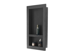 Conjunto de nicho de pared impermeable y repisa de ducha 10x40x71cm Tekmaquinas
