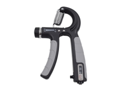 Entrenador de fortalecimiento de agarre de mano, ejercitador de dedos para antebrazo, con contador de números, 5-60 kg, exprimidor ajustable, color negro y gris Gertiz