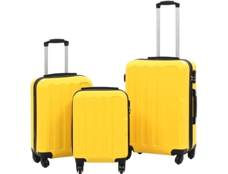 vidaXL Juego de maletas rígidas con ruedas 2 piezas ABS dorado