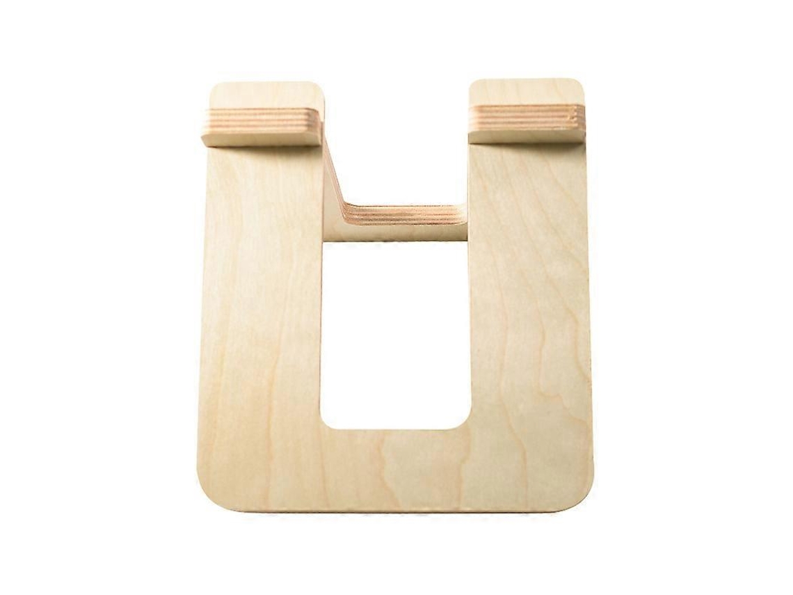 Suporte de madeira Rebe para bicicleta e patinete, portátil e removível para estacionamento em casa, na garagem e na mesa, 20x17 cm