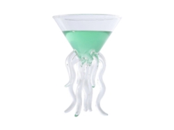 Copa de cristal creativa Rosewell con zumo de pulpo y medusa
