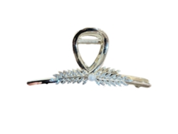 Pinza grande de metal con forma de flor, antideslizante, de alta sujeción, para mujeres y niñas.