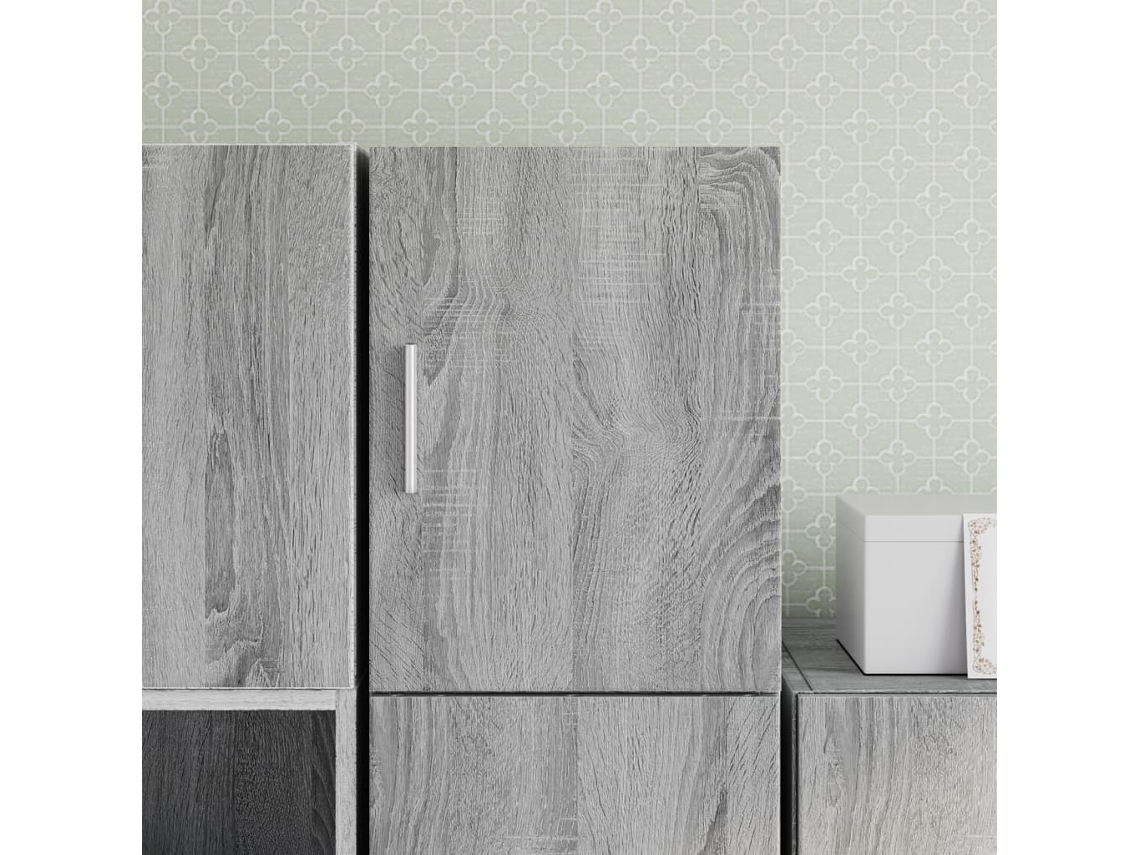 Armario De Pared Madera De Ingeniería Gris Sonoma 30x42,5x40 Cm
