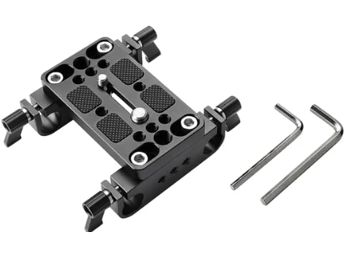 Placa De Montaje Para Cámara Dslr Profesional, Soporte Para Trípode Con Varillas De 15 Mm (b)