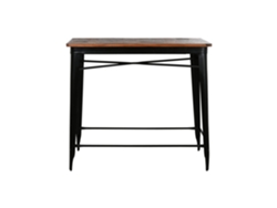 Mesa Bar Metal Madera Marron 120x66x102cm
