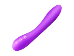 Vibrador De Masaje De Silicona Calentable De 10 Frecuencias Para Mujeres (prpura)