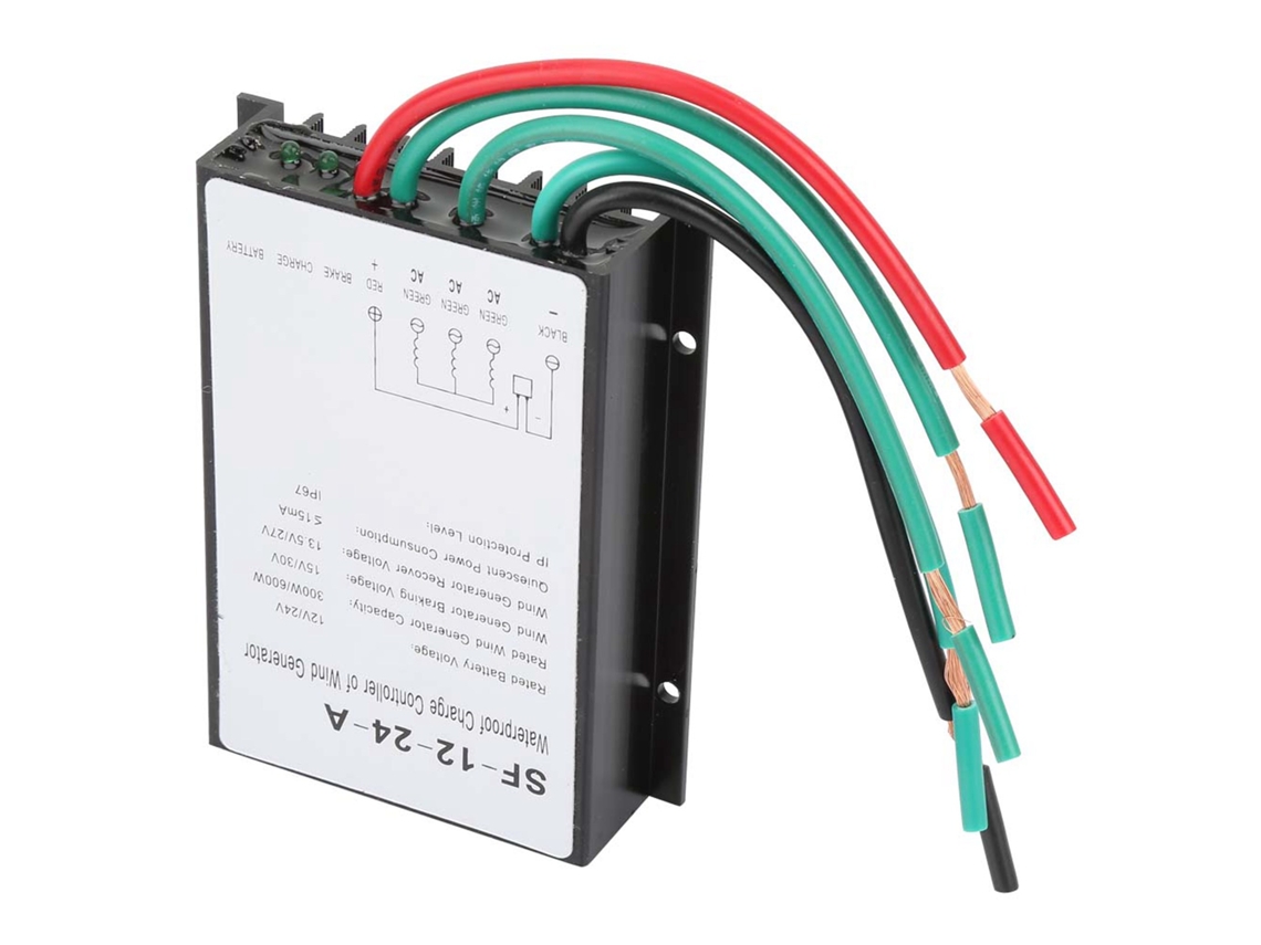 Controlador De Carga Para Turbina Eólica Impermeable 12v/24v 300w/600w