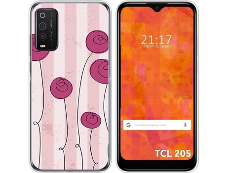 Carcasa TCL 205 TUMUNDOSMARTPHONE Flores Vintage Multicolor