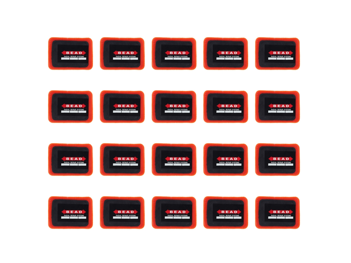 20 Parches Radiales Para Neumáticos De 50x70 Mm De Goma Para Reparación De Coches, Motocicletas Y Vehículos En General.