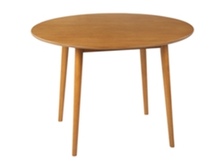 Mesa de comedor BELIANI Radan de MDF Madera clara 110x110x75