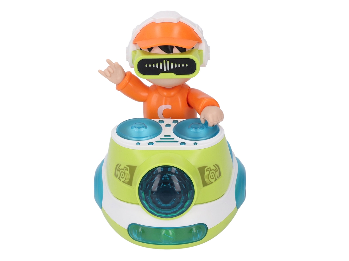 Brinquedo Dançante Menino Rock Dj Com Luzes E Som Carrinho Para Bebês Verde