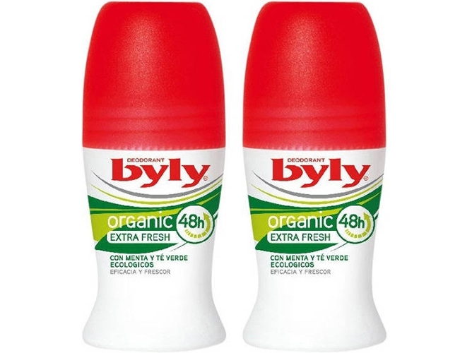 Pack BYLY Organic Extra Fresh Desodorante Roll-On Dos Unidades