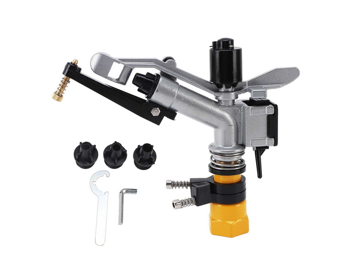 Aspersor de impacto (rotación automática de 360° y riego de grandes áreas)