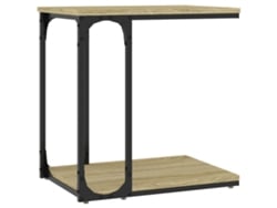 Mesa auxiliar de madera de roble MAISON EXCLUSIVE (50x35x52 cm)