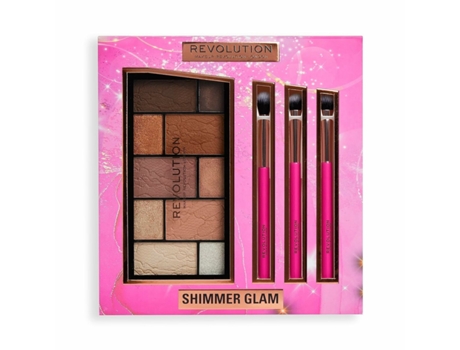 Set de Maquillaje REVOLUTION MAKE UP Shimmer Glam 4 Piezas