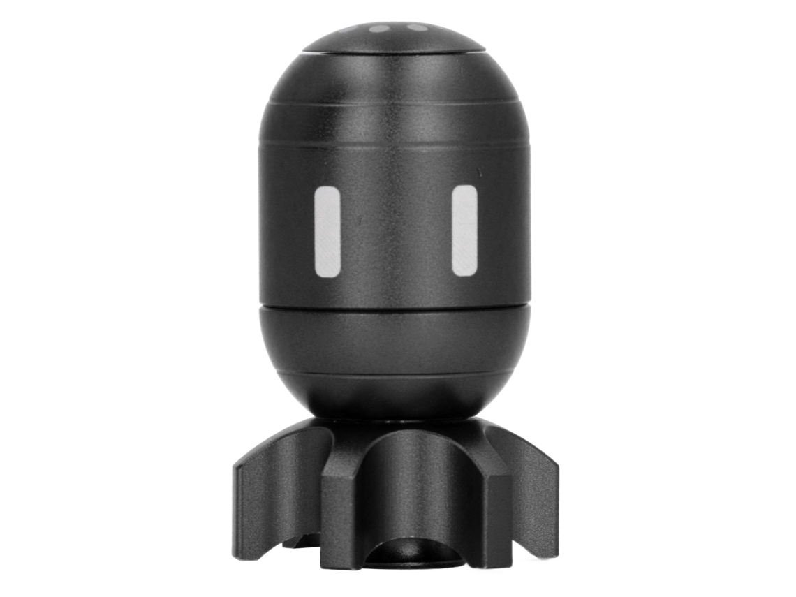 Giroscopio De Dedo De Aleación De Aluminio Que Reduce La Ansiedad. Juguete Portátil Negro.