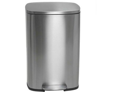 Cubo de Basura KITCHEN MOVE (Plateado Mate - Acero Inoxidable - 30 L)