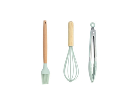 Juego De Utensilios De Cocina De Silicona: Batidor De Huevos Cepillo Para Aceite Clip Para Alimentos JEIIBRZUI