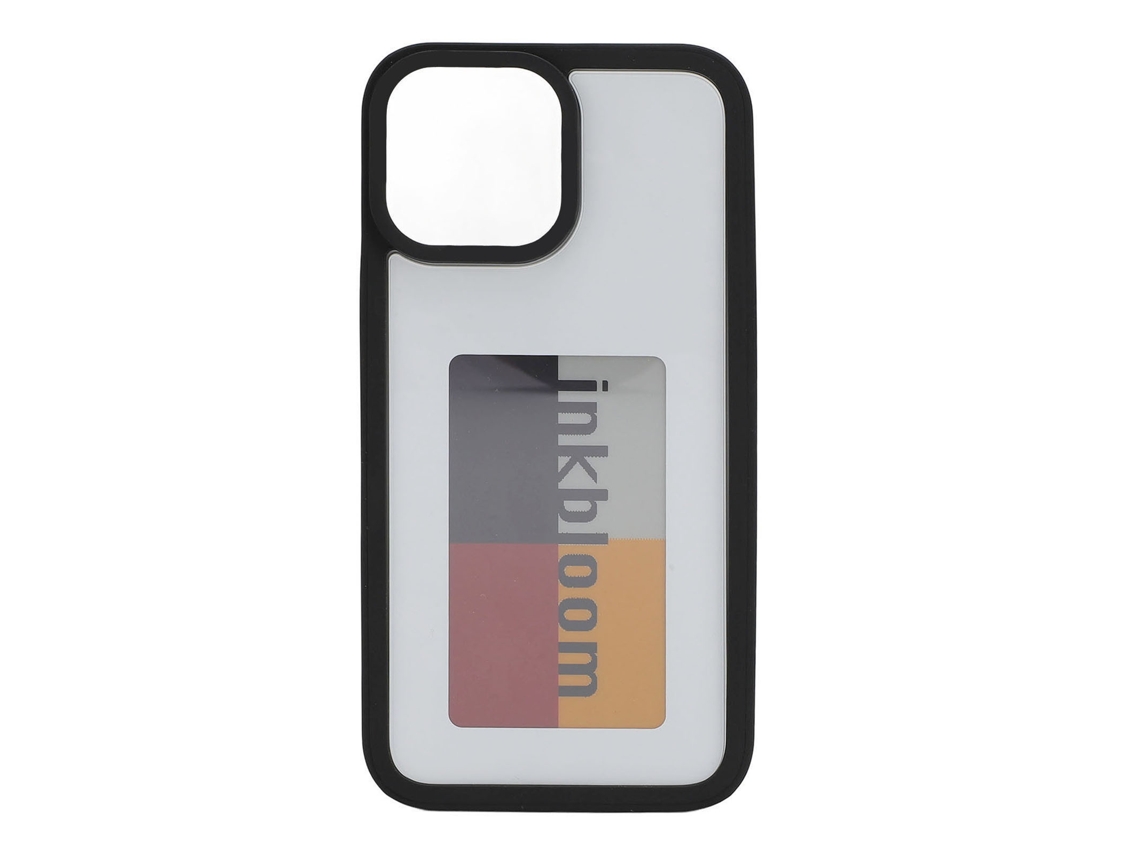 Capa De Celular Inteligente De Projeção Nfc Com Tela De Tinta Colorida Para Ios 13 Pro Max Preto