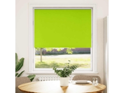 Maison Exclusive - Estor Enrollable Opaco Hojas Verde 90x175 Cm Tela Ancho 85,7 Cm