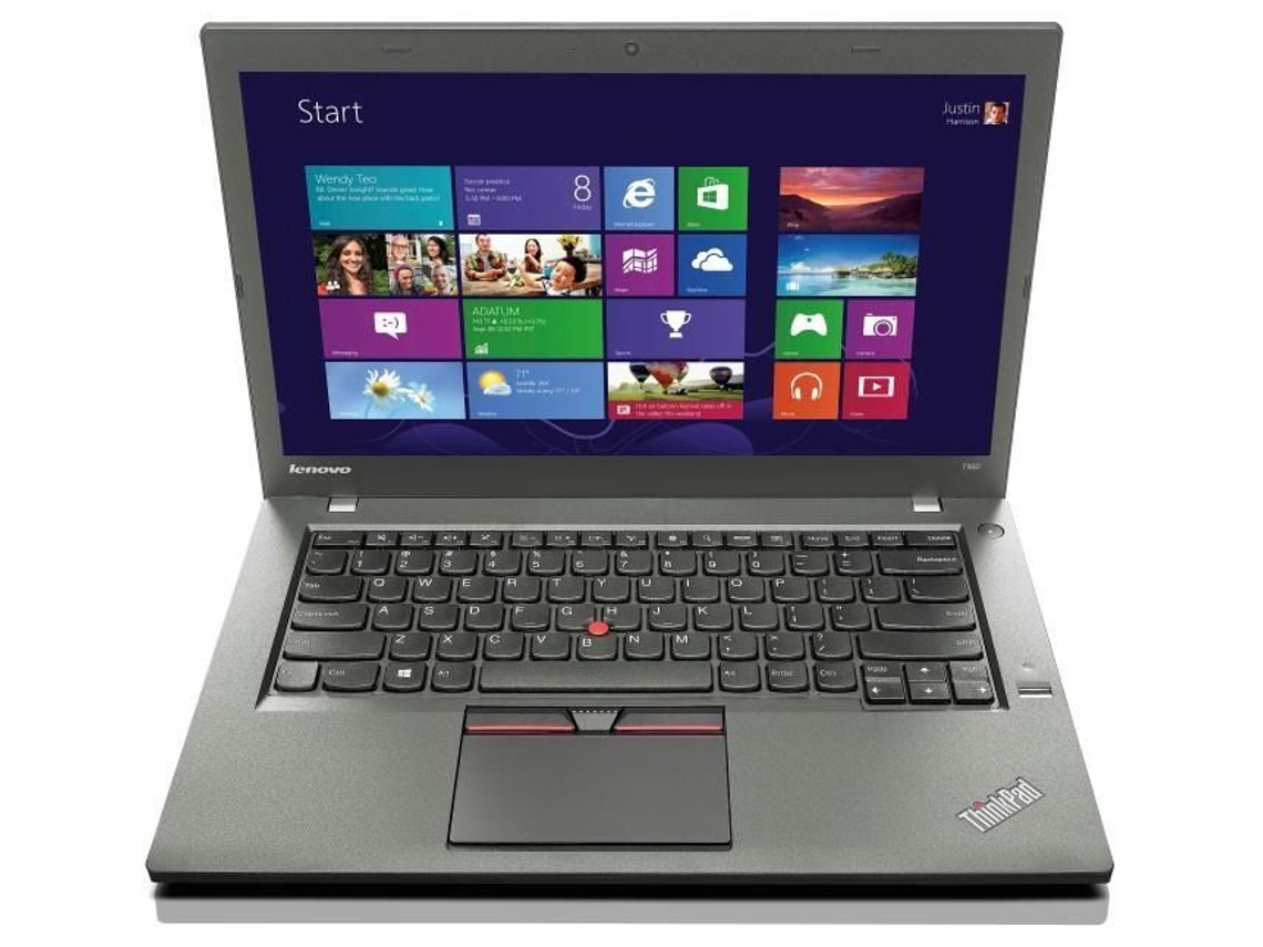 Portátil LENOVO Thinkpad T450 14 I5 5300U 8Gb SSD 256Gb Como Nuevo Reacondicionado