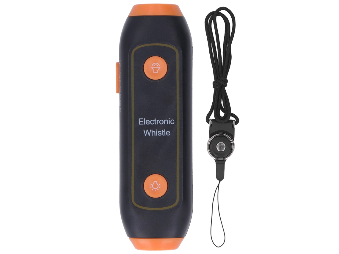 Silbato Electrónico Con 3 Tonos, 3 Niveles De Volumen, Sin Contacto Con La Boca, Con Luz Led Para Entrenamiento Deportivo, Color Naranja.