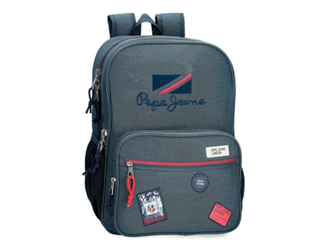 Mochila Escolar PEPE JEANS (30 x 40 x 13 - Poliéster - Azul)