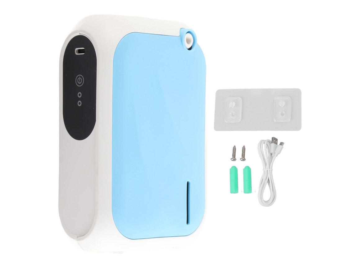 Difusor de aire XS105 de 200 m³ con temporizador, aplicación Bluetooth, 140 ml, humidificador de aire aromático de escritorio con montaje en pared y batería integrada.