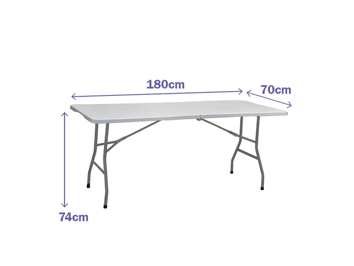 Mesa Plegable MARBUENO Gris 70 x 74 x 180 cm