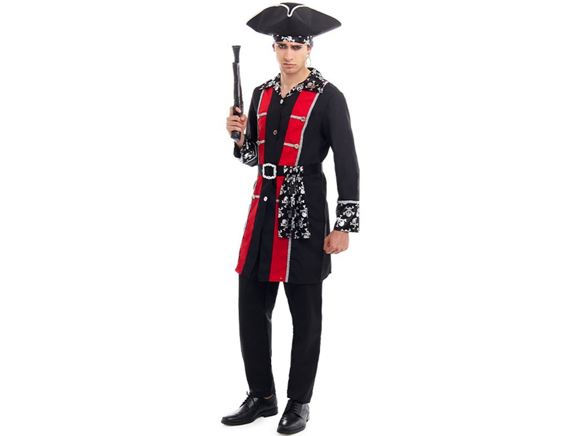Disfraz de Pirata Casaca plata para hombre