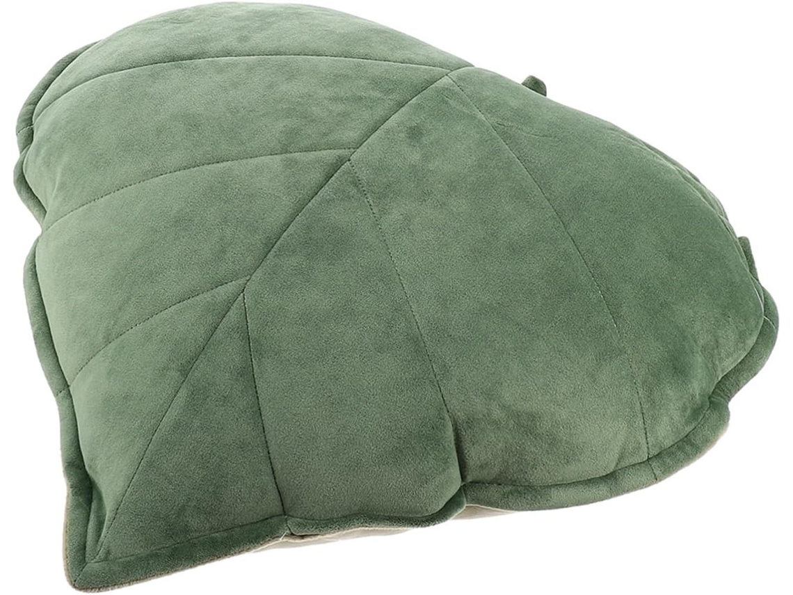 Te, En Pp, Almohada Decorativa 3d Con Forma De Hoja Verde Para Respaldo Y Reposacabezas De Sofá, Suave Y
