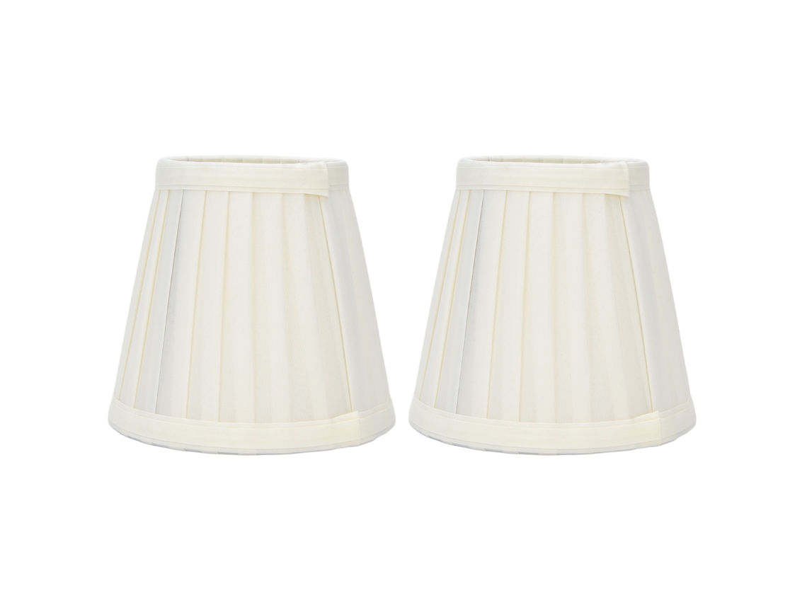 2 Pantallas De Lámpara Cilíndricas De Tela Con Clip Para Bombilla E14, Lámpara De Mesa/pared, 9,2 X 14,2 X 13 Cm