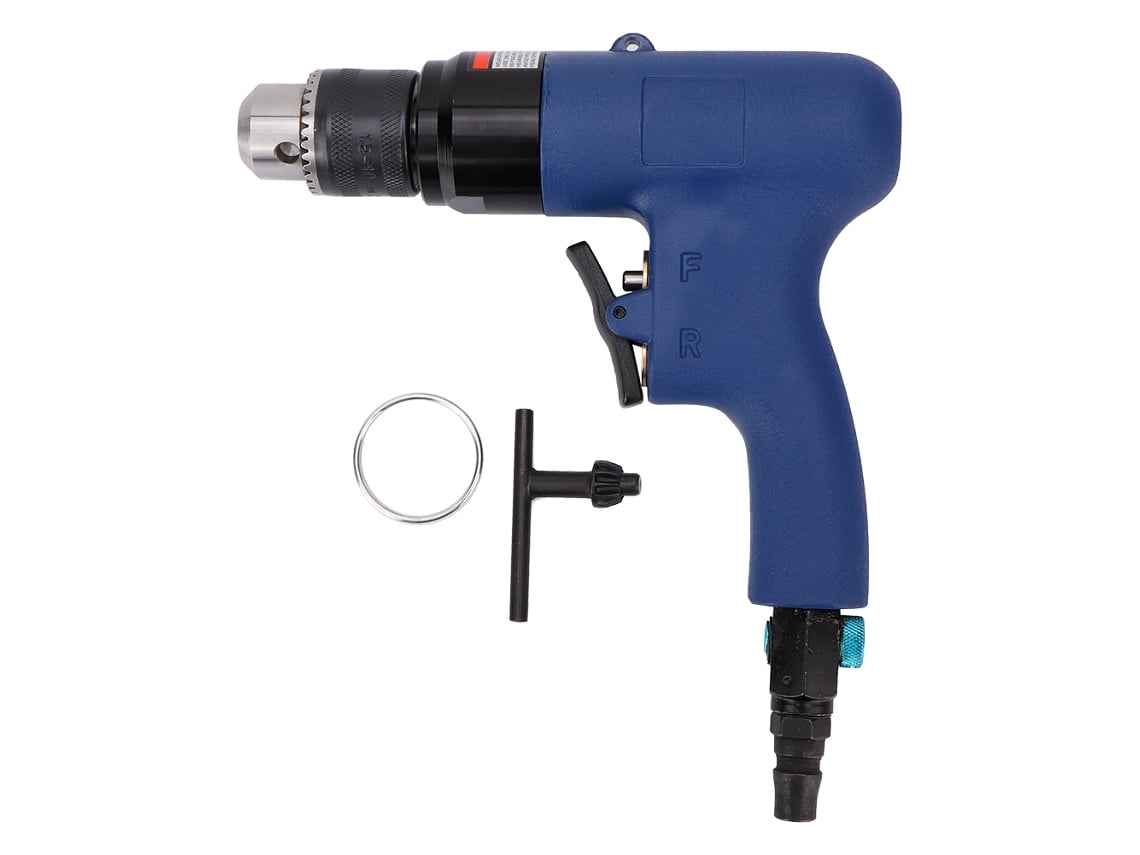 Furadeira pneumática tipo pistola KP-550, 3/8", reversível, 1400 rpm.