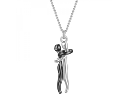 2026-4608-colgante De Pareja Abrazados Joyería Moda Mujer Día De San Valentín Collar Exquisito Bk2